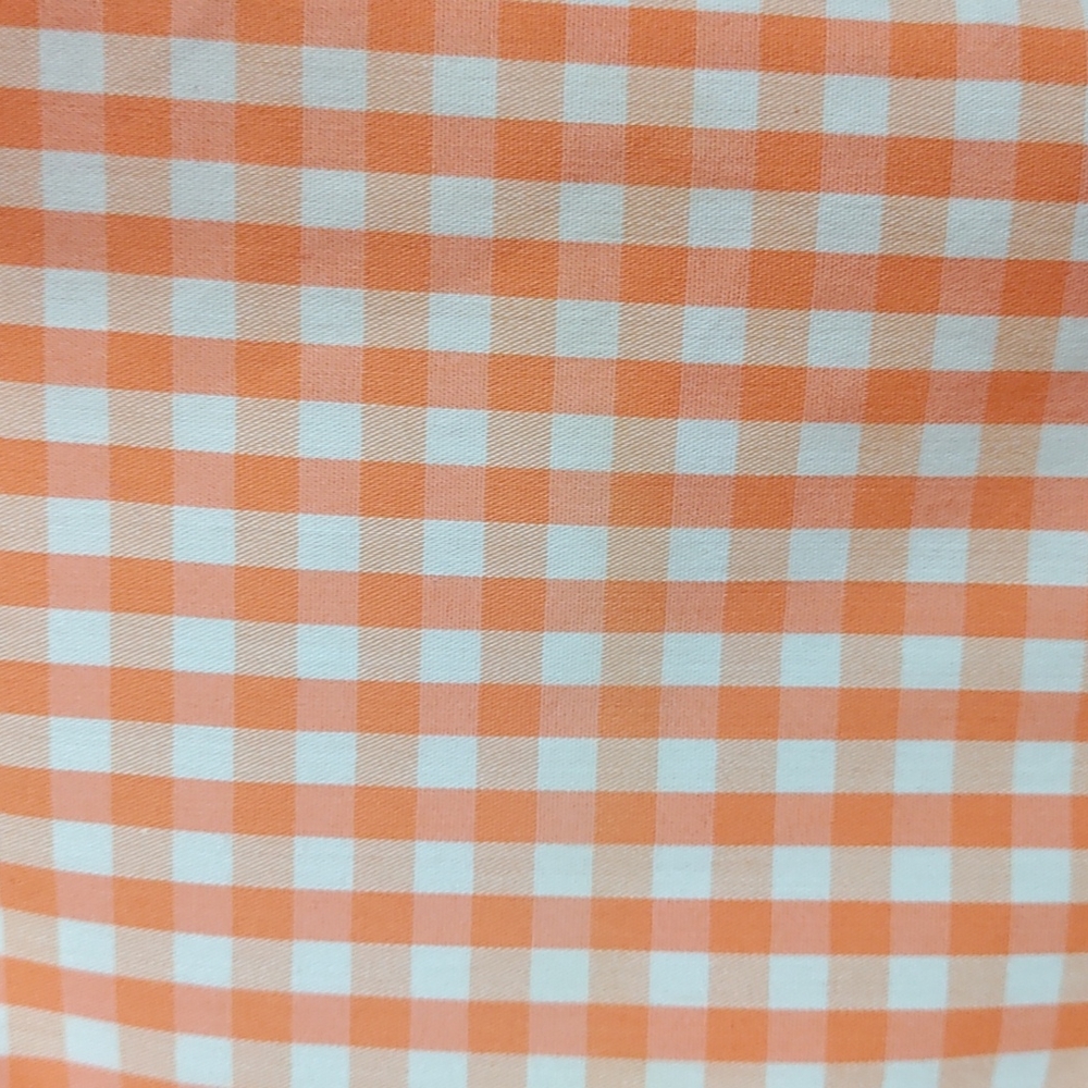 *H182 Ralph Lauren black label orange check S/S blouse 12 FINAL PRICE - Picture 6 of 10